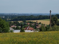 Bezruova vyhldka nad Sedlitm a jeho vhledy.