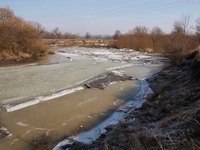 Odra mezi Polankou nad Odrou a Starou Blou.