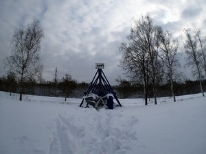 Ladovsk zima v Ostrav.