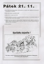 P�te�n� program a vzkaz na cestu.
