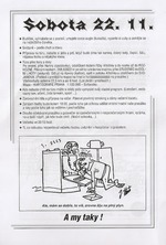 Sobotn� program.