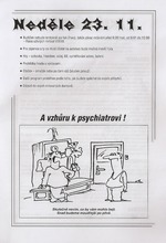 Ned�ln� program.